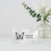 Creatief schrijven - Fountain Ink Pen Butterfly Visitekaartje (Staand voorkant)