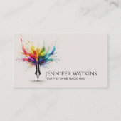 Creatief schrijven - Fountain Ink Pen Visitekaartje (Voorkant)