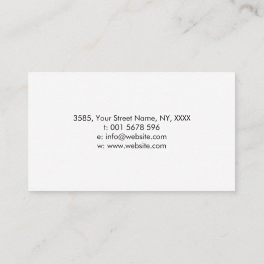 Creatief schrijven - Fountain Ink Pen Visitekaartje (Achterkant)