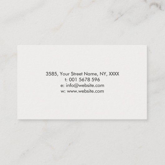 Creatief schrijven - Fountain Ink Tree Visitekaartje (Achterkant)