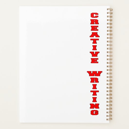 Creatief schrijven planner (Achterkant)