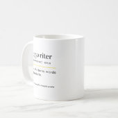 Creatief Schrijver Definitie Cadeau Koffiemok (Voorkant links)