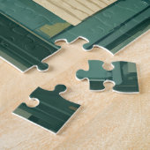 Creatief schrijver in een druk kantoor legpuzzel (Zijkant)