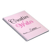 Creatief Schrijver Pastel Roze  Notitieboek (Rechterzijde)