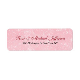 Creatief Script Roze Artistieke Retro Stijlvolle F Etiket