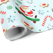 Creatief Skateboarden Kerstmis Cadeaupapier (Rol Hoek)