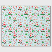 Creatief Skateboarden Kerstmis Cadeaupapier (Vlak)