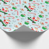 Creatief Skateboarden Kerstmis Cadeaupapier (Hoek)