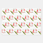 Creatief skiën Vakantie Ski Inpakpapier Vel (Voorkant 3)