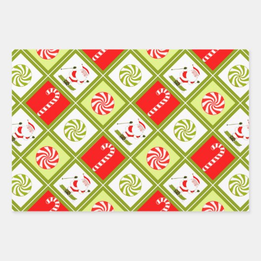 Creatief skiën Vakantie Ski Inpakpapier Vel (Voorkant 2)