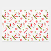 Creatief skiën Vakantie Ski Inpakpapier Vel (Voorkant)