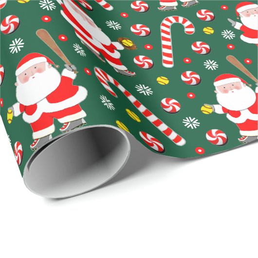 Creatief Softbal Kerstcadeau Cadeaupapier (Rol Hoek)