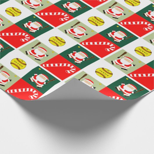 Creatief Softball Vakantiegift inpakpapier (Hoek)