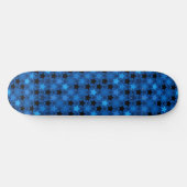 Creatief stijlvol blauw Star-patroon Persoonlijk Skateboard (Horizontaal)