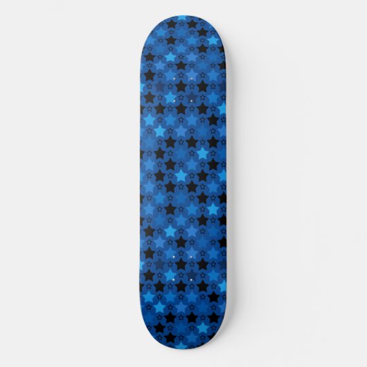 Creatief stijlvol blauw Star-patroon Persoonlijk Skateboard (Voorkant)
