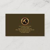 Creatief Stijlvol Goud Gebouw Lijst Bouw Visitekaartje (Achterkant)