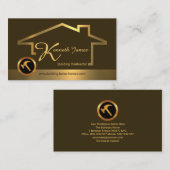 Creatief Stijlvol Goud Gebouw Lijst Bouw Visitekaartje (Voorkant / Achterkant)