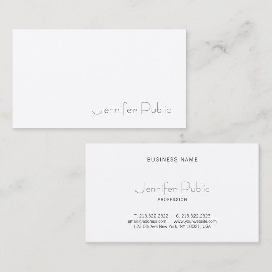 Creatief stijlvol grafisch ontwerp modern elegant  visitekaartje (Voorkant / Achterkant)