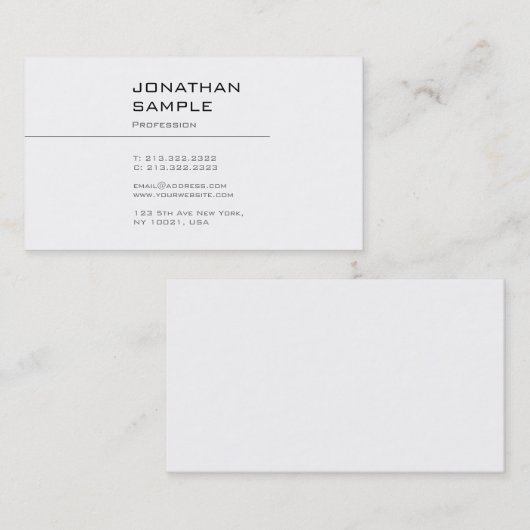 Creatief stijlvol grafisch ontwerp, professioneel  visitekaartje (Voorkant / Achterkant)