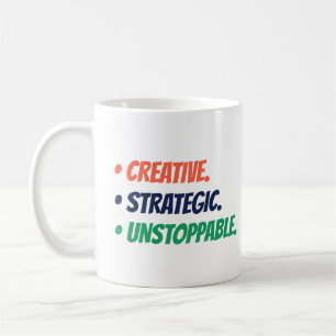 Creatief Strategisch Onstuitbaar   Boss Babe Gift Koffiemok