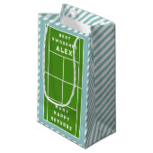 Creatief Tennis Verjaardag Klein Cadeauzakje (Voorkant Gekanteld)