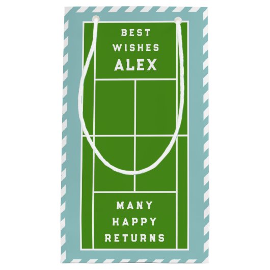 Creatief Tennis Verjaardag Klein Cadeauzakje (Voorkant)