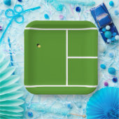 Creatief Tennisfeest Papieren Bordje (Feest)
