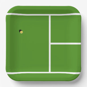 Creatief Tennisfeest Papieren Bordje