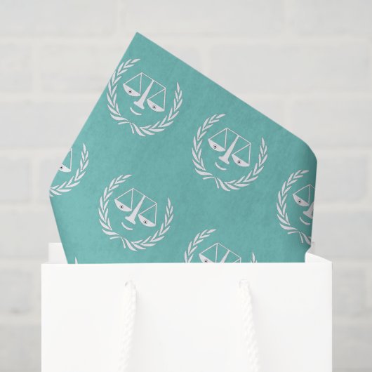 Creatief tissuepapier als cadeau voor advocaat (Cadeauzakje)