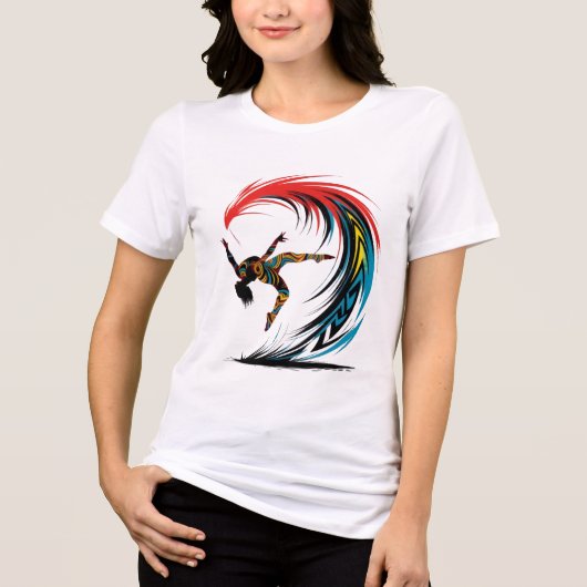 Creatief Tri-Blend Shirt (Voorkant)