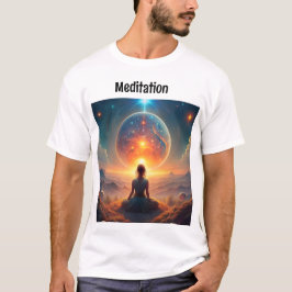 Creatief t'shirt voor meditatieliefhebbers t-shirt