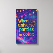 Creatief Universum Kosmisch Carnaval Canvas Decor Afdruk (Voorkant)
