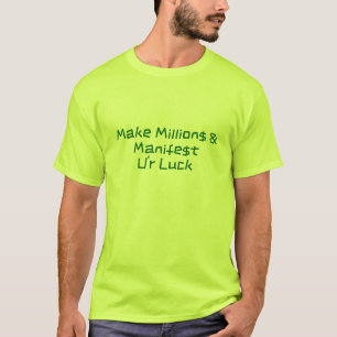 Creatief van jou! Letterkunst resoneert geluk T-shirt