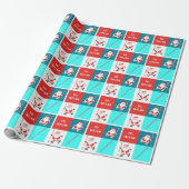 Creatief Veldhockey Kerstcadeau Cadeaupapier (Uitgerold)