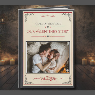 Creatief Verhaalboek Foto Echtenaar Valentijnsdag Kaart