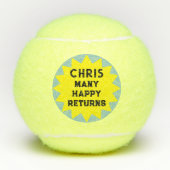 Creatief verjaardagscadeau tennisballen (Voorkant)