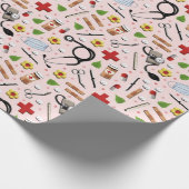 Creatief verpleegster cadeaupapier (Hoek)