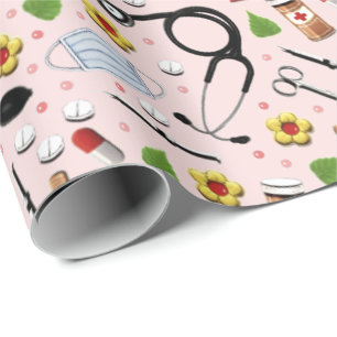 Creatief verpleegster cadeaupapier