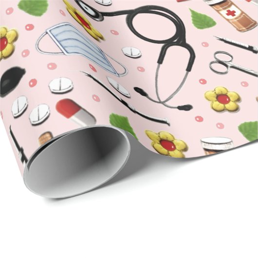 Creatief verpleegster cadeaupapier (Rol Hoek)