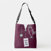 Creatief verpleegstersgeschenk crossbody tas (Achterkant)