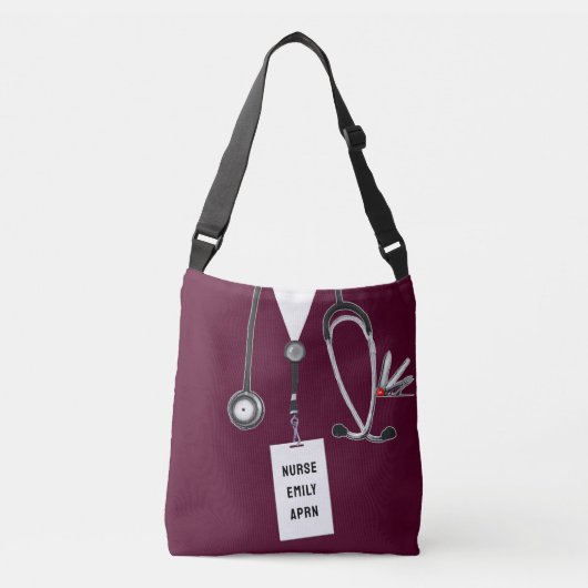 Creatief verpleegstersgeschenk crossbody tas (Voorkant)