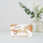 Creatief Visitekaartje met QR - Retro Vibes (A) (Staand voorkant)