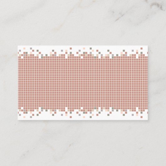 Creatief visitekaartje voor Pixels (Achterkant)