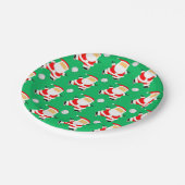 Creatief Volleybal Kerstfeest Papieren Bordje (Gekanteld)