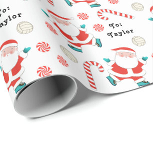 Creatief Volleybal Kerstmis Cadeaupapier