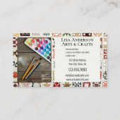 Creatief voor je fotokunst en kunstwerken visitekaartje (Achterkant)