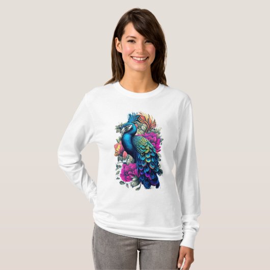 creatief vredesontwerp voor vrouwen t-shirt (Voorkant volledig)