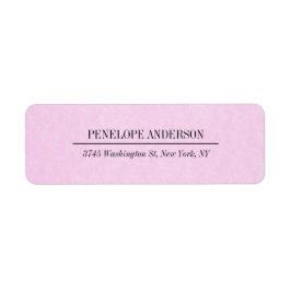 Creatief Vrouwelijk Licht Roze Eenvoudig Elegant M Etiket