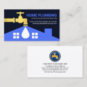 Creatief Water Rooftop Drops Loodgieterij Visitekaartje (Voorkant / Achterkant)