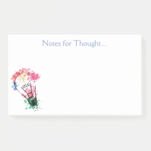 Creatief Waterverf Briefpapier Post-it® Notes (Voorkant)